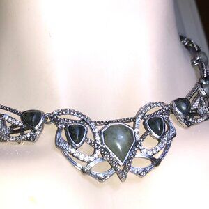 CHLOE + ISABEL Enchanted Obsidian Filigree Collar - N180